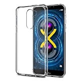 Coque Huawei Honor 6X, Orlegol Huawei Honor 6X Crystal Coque Housse Bumper Cover [Antichoc] [résistant aux rayures] Silicone Gel Transparent ...