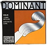 Cordes Thomastik Dominant pour violon, Ensemble complet, 135 MS, Taille 4/4, en aluminium avec cordes E Cordes Loop end