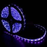 corst 5 m Noir/16.4ft UV Lumières SMD5050 395-405 nm 300LED Ultra Purple Barre lumineuse LED DC12 V (Blanc PCB)