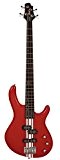 Cort Action Special Guitare basse électrique Striped Scarlet Red