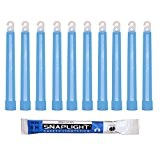 Cyalume Bâton lumineux bleu SnapLight Glow Sticks 15cm, Light Sticks très lumineux  avec durée de 8 heures (Boite de ...