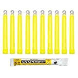 Cyalume Bâton lumineux jaune SnapLight Glow Sticks 15cm, Light Sticks très lumineux  avec durée de 12 heures (Carton de ...