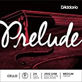 D'Addario Bowed Corde seule (Ré) pour violoncelle D'Addario Prelude, manche 3/4, tension Medium