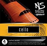 D'Addario Bowed Jeu de cordes pour violoncelle D'Addario NS Electric, manche 4/4, tension Medium