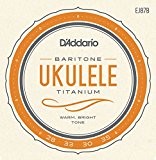 D'Addario Cordes en titane pour ukulele D'Addario EJ87B, Baritone