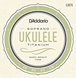 D'Addario Cordes en titane pour ukulele D'Addario EJ87S, Soprano