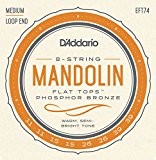 D'Addario EFT74 Jeu de cordes pour Mandoline 11-39 Medium