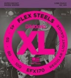D'Addario EFX170 Cordes pour guitare basse FlexSteels Light 45-100
