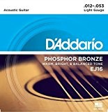 D'Addario EJ16 Phosphor Bronze L 3D (3 sets)