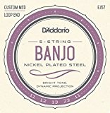 D'Addario EJ57 Cordes pour Banjo
