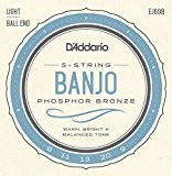 D'Addario EJ69B Cordes pour Banjo