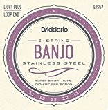 D'Addario EJS57 Cordes pour Banjo