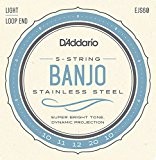 D'Addario EJS60 Cordes pour Banjo