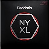 D'Addario NYXL1052 Jeu de 6 cordes Nickel Wound Light Top / Heavy Bottom 10-52