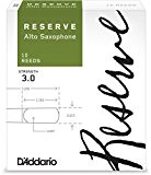 D'Addario Woodwinds DJR1030 Reserve Boîte de 10 Anches pour Saxophone Alto Force 3 Blanc