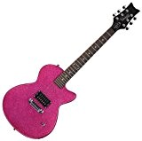 Daisy Rock Rock Candy Petite Guitare électrique de petite taille pour débutante Rose atomique