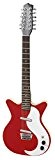 Danelectro 12SRED Guitare électrique 12 Cordes Rouge