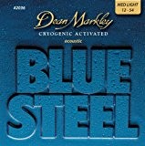 Dean Markley 2036 Jeu de cordes pour guitare acoustique Bluesteel Bronze Medium Light 12-15-25-34-44-54