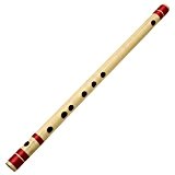 Débutants et professionnels Bansuri bambou indien flûte traversière (C Tune) Instrument de musique bois 48 CM