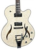 Diamonds Jazz/White Pearl Rockabilly Guitar & Case