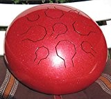 Double Vibe Drum - Galvanisé - Illusion Red Sparkle - Basic/handpan, Steel Tongue Drum