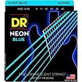 DR E NEON NBE- 9/46 HiDef Jeu de cordes bleues pour Guitare électrique