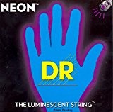 'Dr hidef Blue Neon Lite 5 040 ", 060", ", 100" 080, 120 Jeu de cordes pour basse de 5 cordes E/Fluorescent (brillent dans ...