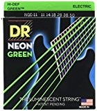 DR Strings NEON 11-50 Jeu de Cordes pour Guitare Electrique Vert
