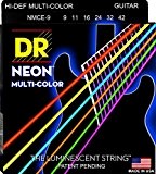 DR Strings NEON 9-42 Jeu de Cordes pour Guitare Electrique Multicolore