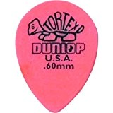 Dunlop 423 Plektren TORTEX SMALL TEAR DROP Big Pack orange 0.60 mm