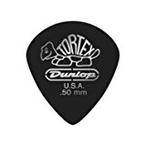 Dunlop 482 TORTEX PITCH BLACK JAZZ III Picks (72-Pack) 0.88 mm