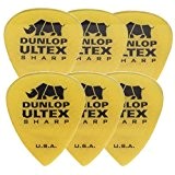 Dunlop: Ultex Sharp Player's Pack - 6x 0.73mm Picks. Pour Guitare