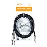 Eagletone AC26 Mini Jack Stereo/2 Jack Male 3M Câble adaptateur Noir