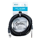 Eagletone AC61 XLR Femelle/Jack Stereo Câble adaptateur 6 m Noir