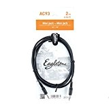 Eagletone AC93 Mini Jack Mono Câble patch 3,5 2 m Noir