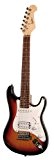 Eagletone Sun State Mini Guitare électrique type Stratocaster 3/4 pour enfant Sunburst