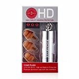 EarPeace HD: Protection Auditive Haute Fidélité (Bouchon D'oreille) (Bouchons Marrons/ Étui Argent)