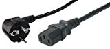 Eaxus kaltgerätekabel Noir 1,8 m (Câble d'alimentation/Câble d'alimentation pour PC S, Imprimante, écrans, etc.)