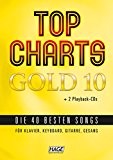 Edition Hage Top Charts Gold - Band 10 - Songbook mit 2 CD's