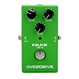 Electric Guitar Effect Pedal, Warm and Natural Tube Overdrive Effect with Ture Bypass Aluminum Alloy green, by LC Prime