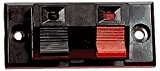 Electrovision - Bornier Rouge/Noir pour Enceinte Haute Qualité avec Ressorts de Serrage