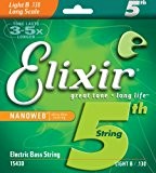 Elixir - 5ème corde pour guitares basses Nanoweb Bass 5 Cordes - 45/130 - 15430