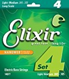 Elixir CEL 14077 Corde pour Guitare Basse nanoweb M 45-105