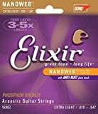 Elixir CEL 16002 Corde pour Guitare acoustique en Bronze phosphoreux XL 10-47