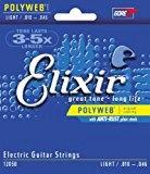 Elixir E12050 Cordes pour Guitare électrique Light - 0.10-0.46