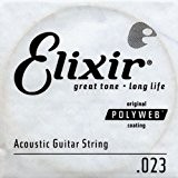 Elixir singles (.022-.059) polyweb acoustic .023