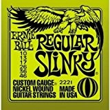 Ernie Ball 2221 x 3 Cordes pour guitare électrique 10-46 Regular Slinky (Lot de 3)