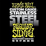 Ernie Ball 2246 Jeu de cordes 10-46 Regular Slinky Stainless Steel