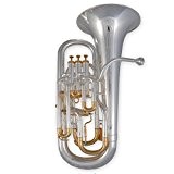 EUM-721BST Euphonium en Sib (Edition Brassband) - avec Trigger Eufonio Eufonium Sibémol Si bémol Bb argenté lacqué brass band