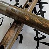 Exquis chinois Instrument bois de santal vert Flûte Dizi de niveau professionnel
